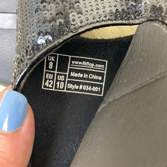 FitFlops Electra sequin thong Sandals sz 10 - Picture 6 of 7